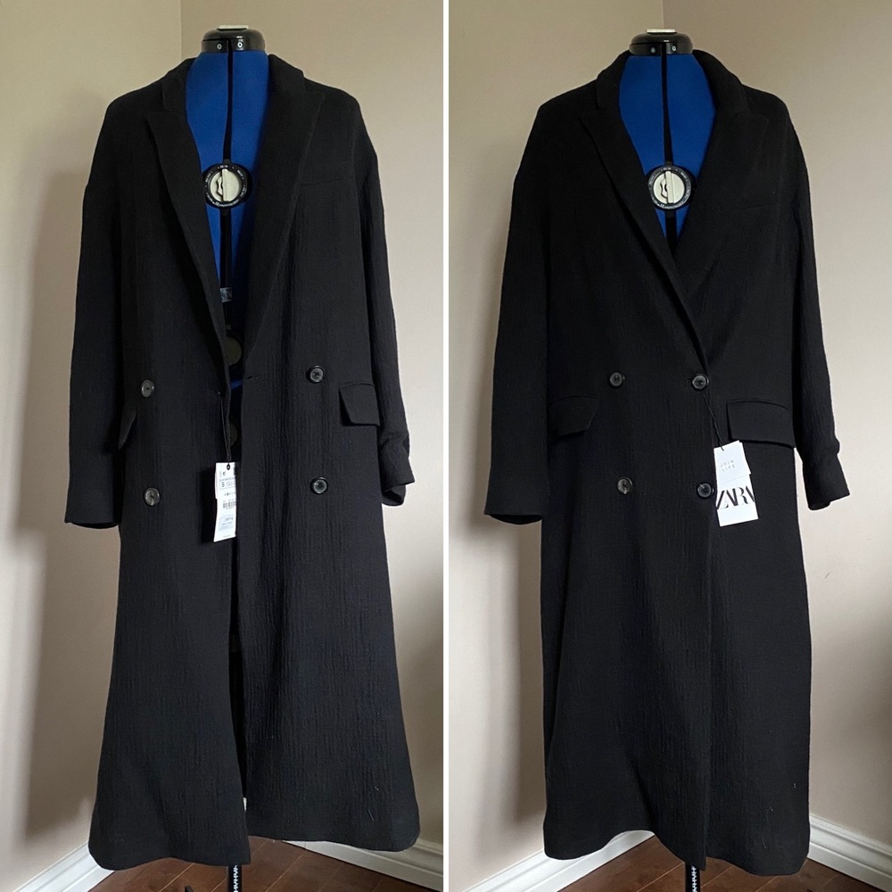 Zara long oversized lightweight coat S